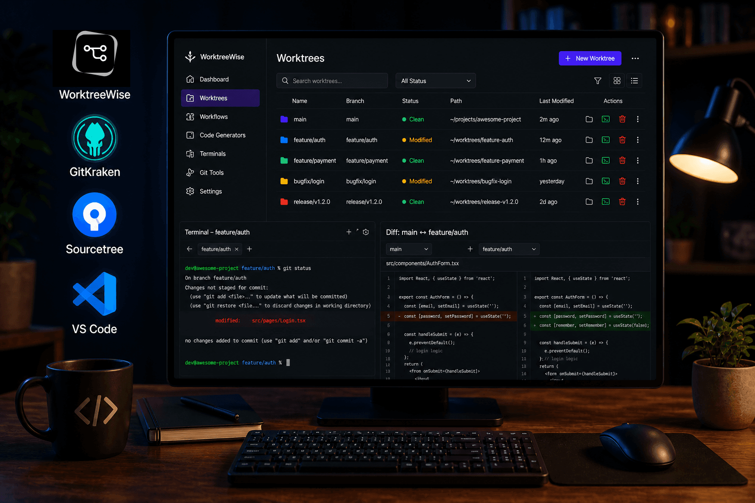 Best Git Worktree GUI Tools (2026 Comparison) cover